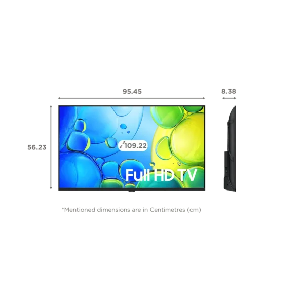 samsung f5500 (43 inch) full hd led smart tizen tv with hyper real picture engine (2025 model)