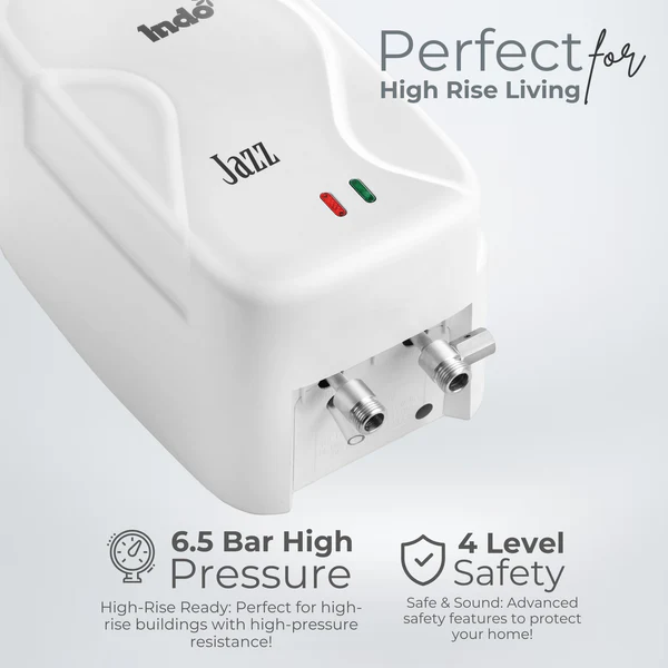 indo jazz instant water heater | 3000w instant geyser suitable for bathroom & kitchen indo jazz instant water heater | 3000w instant geyser suitable for bathroom & kitchen