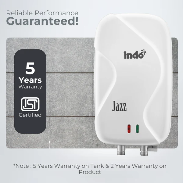 indo jazz instant water heater | 3000w instant geyser suitable for bathroom & kitchen indo jazz instant water heater | 3000w instant geyser suitable for bathroom & kitchen