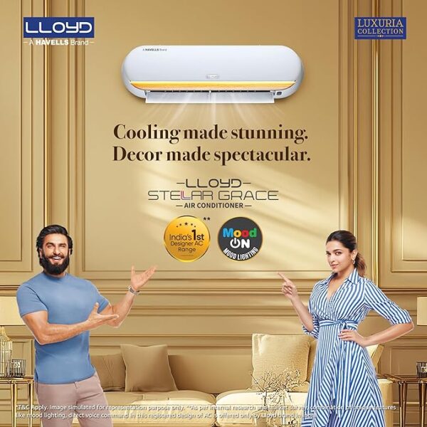 lloyd stella grace 1.5 ton star wi fi inverter split ac